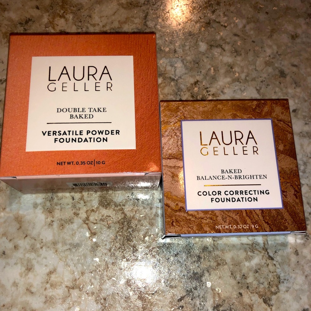 Laura Geller Baked Balance and brighten and Double take baked  BNIB Medium shade